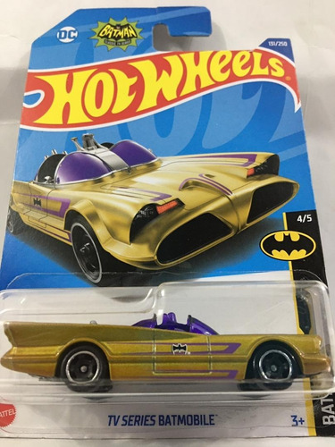 Hot Wheels Hw 1/64 Batmobile 1966 Dorado Original Nuevo