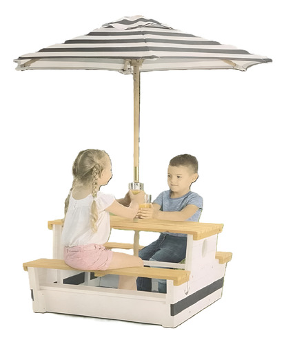 Mesa Infantil Con Sombrilla