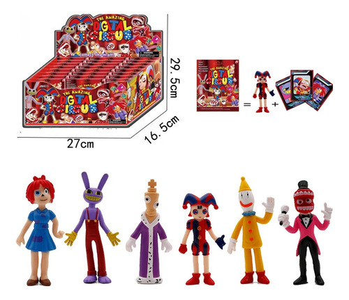 Figuras De Acción De Digital Circus Aleatorias Mas 3 Cartas
