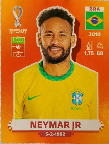 Barajita Mundial Qatar Neymar Jr Brasil Panini 