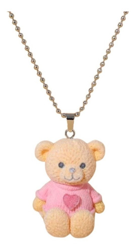 Collar Oso Osito Teddy Bear Cream Sueter Kawaii Animal Pet