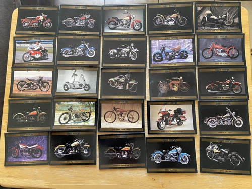 83 Tarjetas De Motos Vintage 1992  Harley Davidson