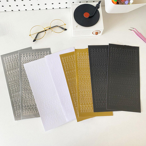 Nuevo 8 Hojas De Pegatinas De Letras Decorativas Diy,