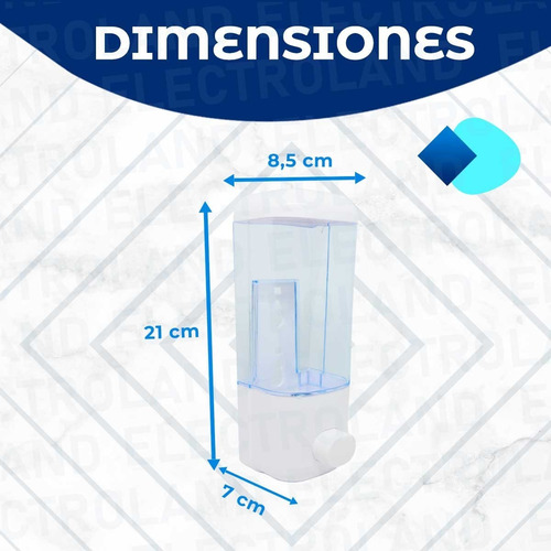 Imagen 4 de 10 de Dispenser De Jabón Liquido Y Gel Recargable De Pared Shampoo