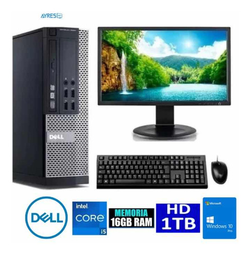 Computador Dell Intel I5 16gb 1 Tera Hd  Teclado E Mouse 