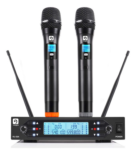 Sistema Microfono Inalambrico Uhf Vangoa Professional Dual
