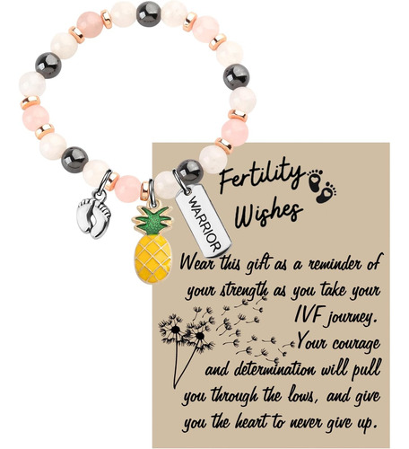 Wsnang Ivf Warrior Gift Fertilidad Deseo Pulsera Ivf Inferti