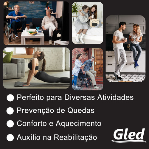 Kit 10 Meias Hidroginástica Pilates Antiderrapante Qualidade