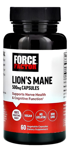 Cogumelo Juba De Leão 500mg Orgânico Lions Mane 60 Cápsulas