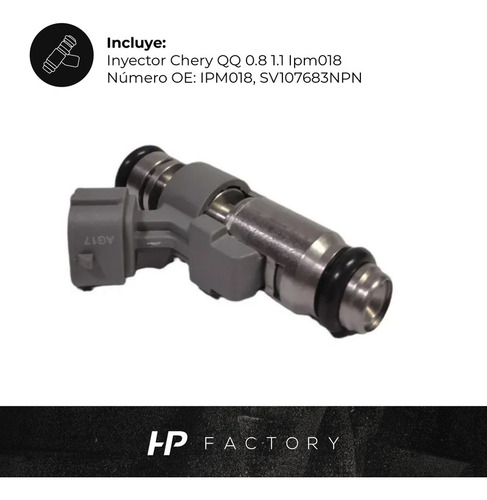 Imagen 3 de 9 de Inyector Chery Qq 0.8 1.1 Ipm018