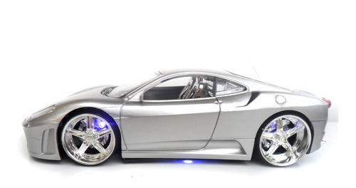 Carro Carrinho Controle Remoto Ferrari Rebaixado Neon Full