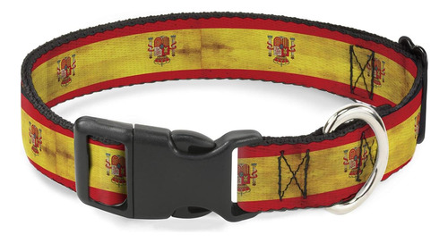 Collar De Perro Con Hebilla Clip De Plástico Bandera De Espa