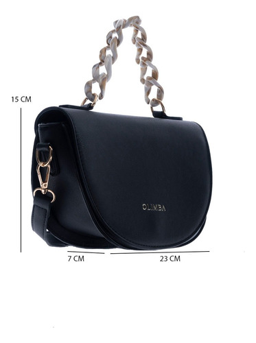 Bolsa Crossbody Olimba Con Cadena Modelo 88478