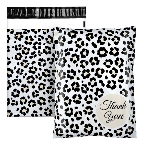 Thank You - Sobres De Polietileno Con Estampado De Leopardo 