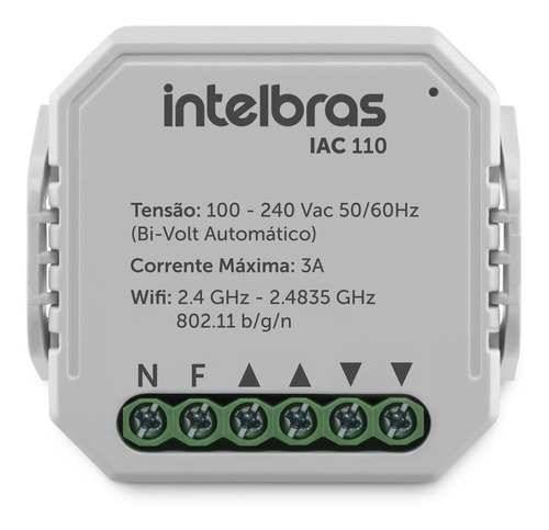Acionador De Cortinas Wi-fi Smart Iac 110 Intelbras