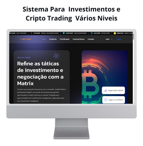 Sistema Para Investimentos Cripto Trading Vários Níveis Php