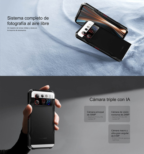 Doogee V20s - Resiste Golpes Agua, Amoled, Visión Nocturna