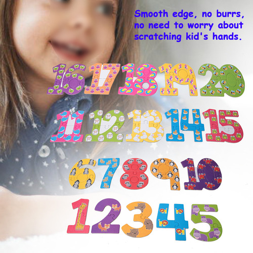 Alfabeto Puzzle Juguete Números Madera Letras Niños Aprendie