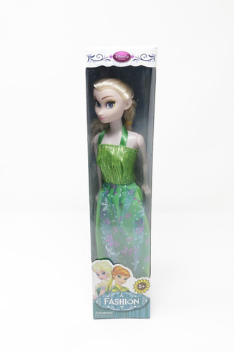 Muñeca Disney Princesa Vestido Verde Cabello Rubio