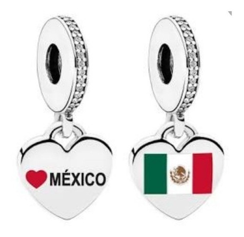 Pandora Charm Mexico Bandera Mexicana C/estuche