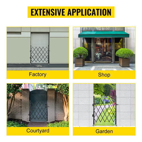 Vevor Puerta De Seguridad Plegable Simple De 48\ H X 37\ W