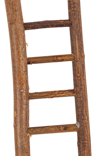 4 Escalera Navideña Artesanal, Accesorios De Madera Medio
