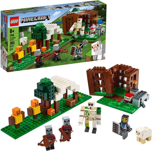 Lego Minecraft 21159 Tthe Pillager Outpost Cantidad De Piezas 303