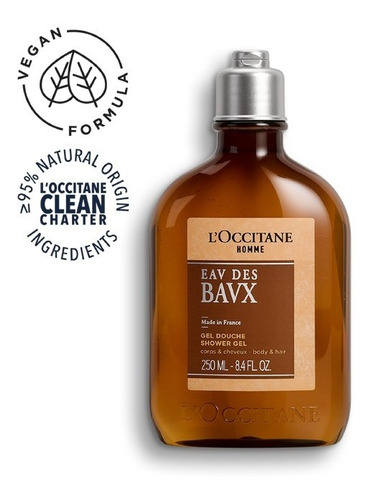 L'occitane gel douche homme eau des bavx 250ml