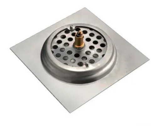 Ralo Click Inteligente Em Inox 10x10 Cm + Porta Grelha