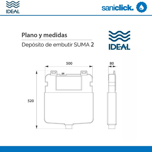 Tapa Tecla Ritmo Ideal P/ Deposito Dual Suma 2 Cromo Mate