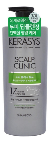 Kerasys Scalp Clinic Shampoo 600ml Anticaspa Cabello Graso