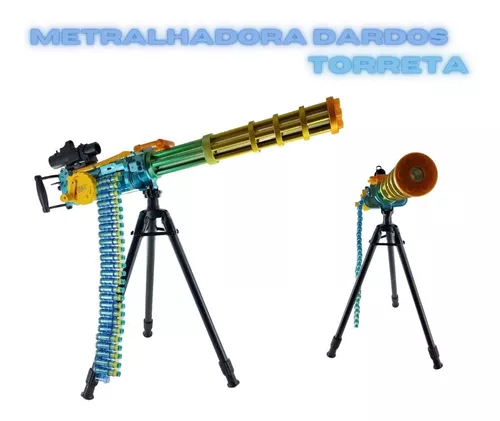 Lançador De Dardos Nerf Metralhadora Automática +40 Dardos