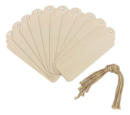 10 Veces Los Marcadores De Madera 12cmx3cm Estilo B