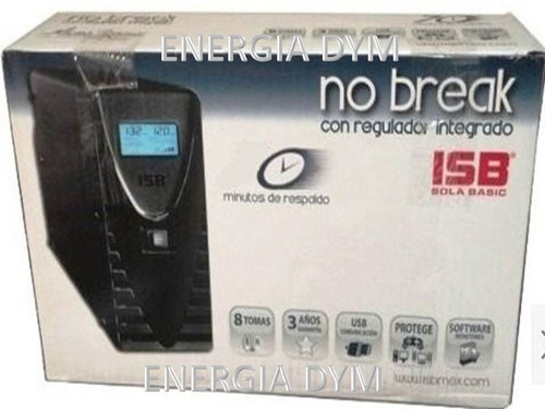 Imagen 2 de 2 de No-break Sola Basic Micro Sr-480va/300w,8 Cont;3 Años Garan
