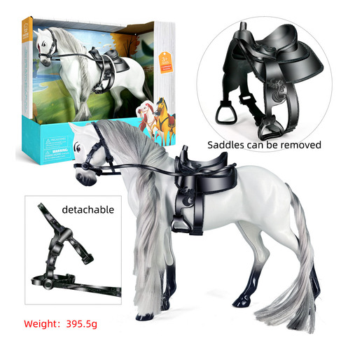 Caja De Colores Blanca Para Montar A Caballo 616a - EnvĂo Gr