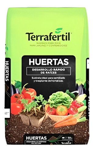 Sustrato Huertas Terrafertil 50l Valhalla Grow