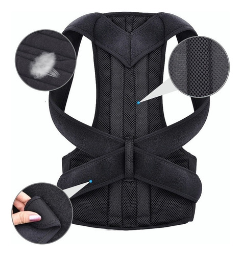 Corrector Postura Para Hombres Y Mujeres Con Placa Soporte