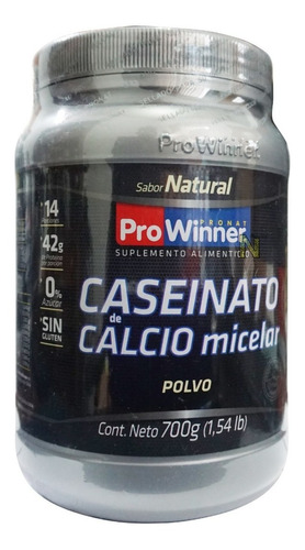 Imagen 1 de 4 de Caseinato De Calcio Micelar (natural 700 Gr) Prowinner