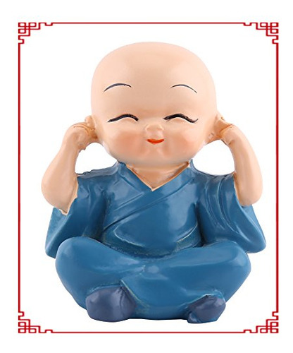 4 Monjes Figura Estatua Lindos Monjes Pequeños No Escuchan M