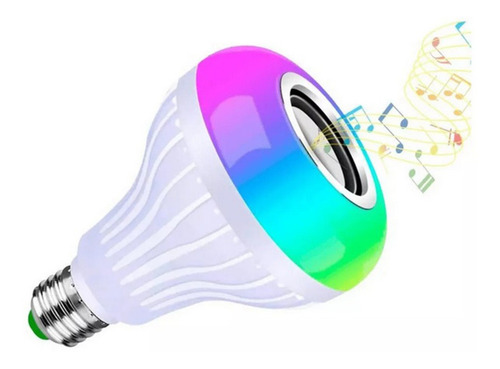 Bombillo Parlante Con Bluetooth Multicolores Led