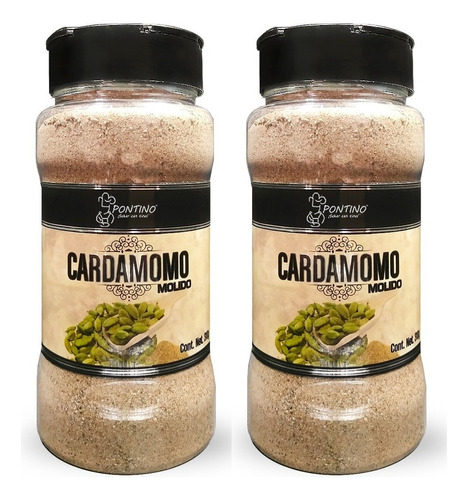 Pontino Cardamomo Molido 310 Gramos 2 Piezas