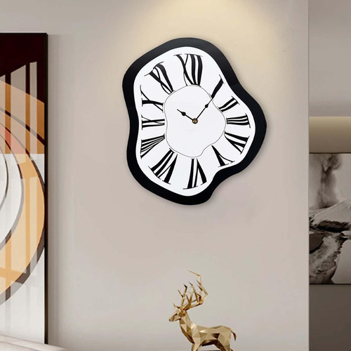 . Reloj De Pared Interior, Reloj De Pared Distorsionado,