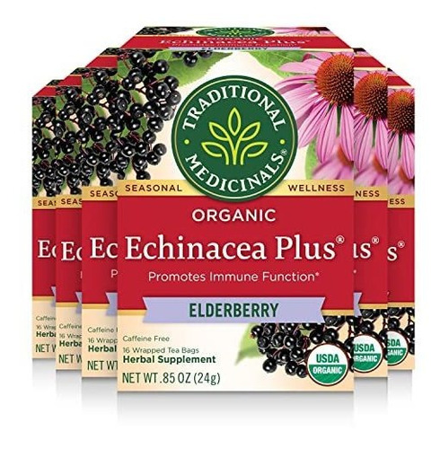 Caja De Tè Traditional Medicinals Organic Echinacea Plus El