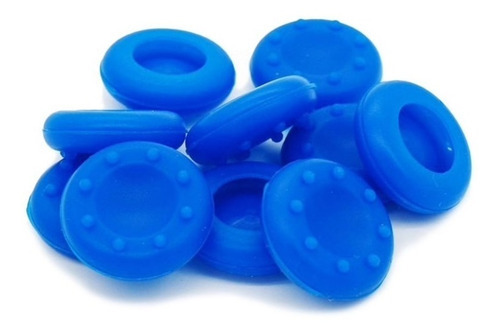 8x Grip Silicone Analógico Controle Ps4 Ps3 Xbox 360 One X S Cor Azul