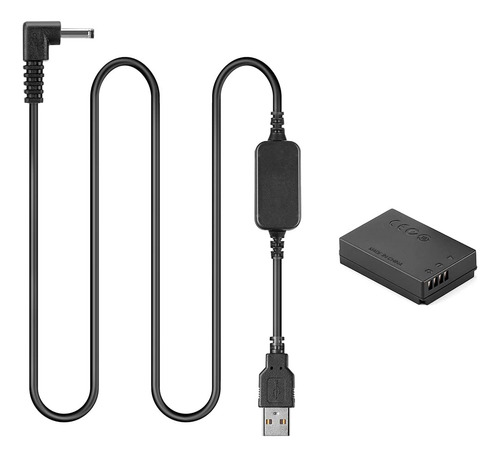 Cable Usb Y Acoplador De Corriente Continua Para Canon Eos M