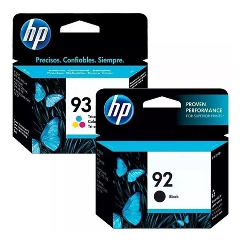 Cartuchos Hp 92 Preto E 93 Color - Original