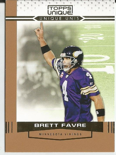 2009 Topps Unique Unis Bronze #2 Brett Favre /99 Qb Vikings