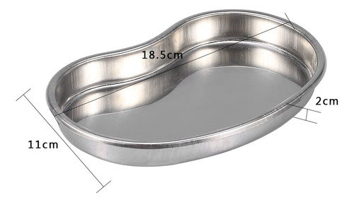 Riñon Acero Inoxi Alta Calidad Instrumental Medico 250ml Plateado
