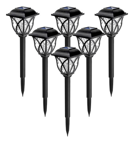 Set De Lámparas Solares Para Caminos De Jardín, 6 Piezas