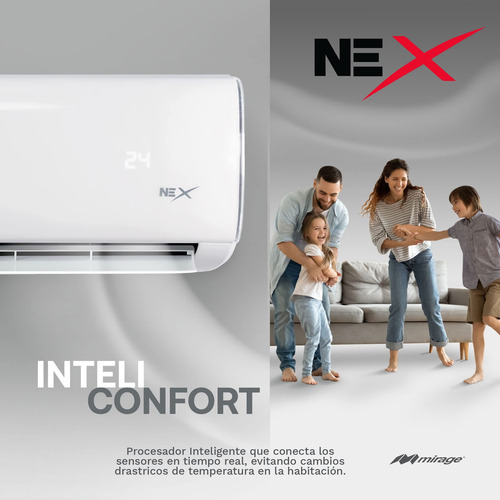 Aire Acondicionado Minisplit Mirage Nex 1 Ton Frío 110v Blanco